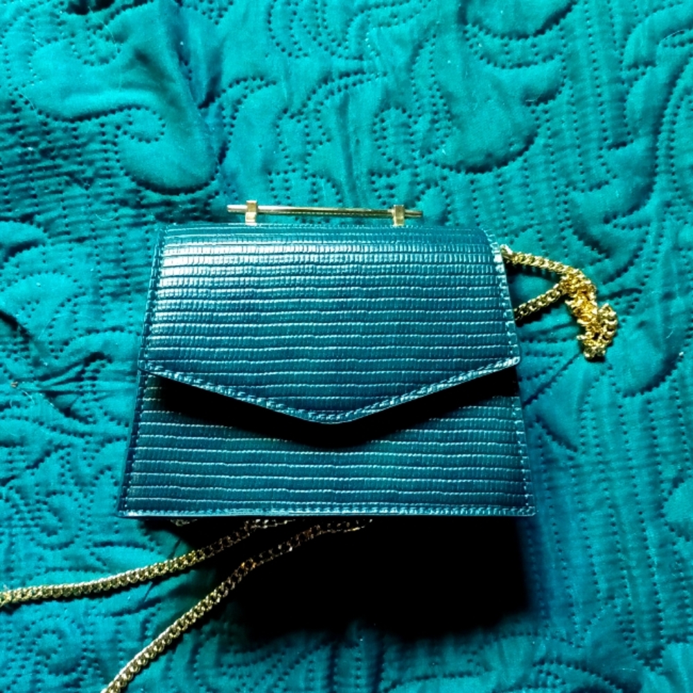 Urban Expressions Mini Elegant Teal Crossbody Bag 5x5x2